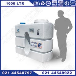 مخزن مکعبی کتابی 1000 لیتری پلی اتیلن