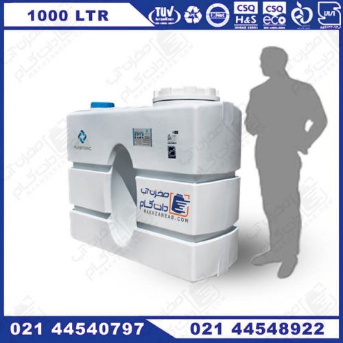مخزن مکعبی کتابی 1000 لیتری پلی اتیلن